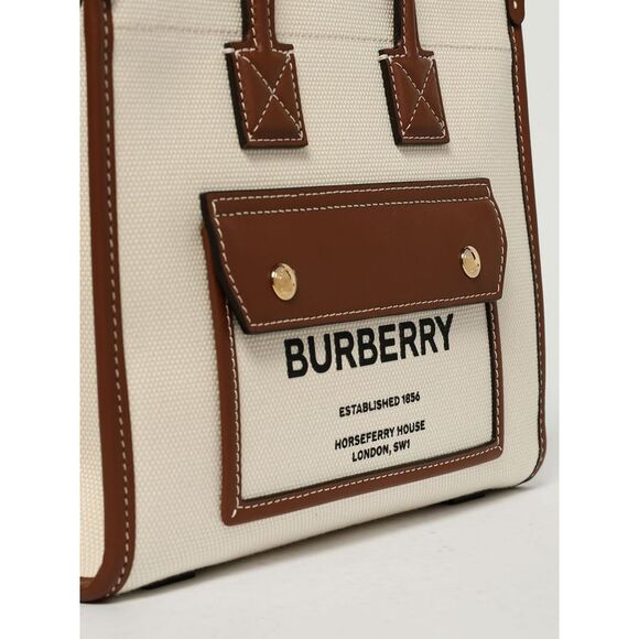 Burberry Tote Bags Woman White - Picture 4 of 4